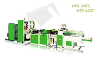 Fully Automatic, Servo Driver, Two Lines, and T-Shirt Bag Making Machines with Hot Slitting and Gusseting Unit