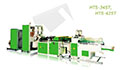 Fully Automatic, Servo Driver, Two Lines, and T-Shirt Bag Making Machines with Hot Slitting and Gusseting Unit